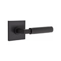 Emtek Emtek 5110US19.LSUS19.KNUS19.LH L-Knurled Lever Left HPassage 1-1/4" to 2" Door Flat Black Finish 5110US19.LSUS19.KNUS19.LH